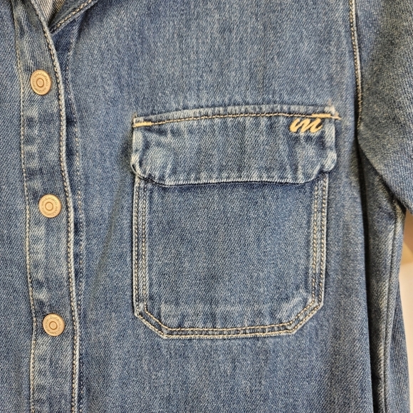 Mavi Denim shirt dress frayed edge - Picture 7 of 10